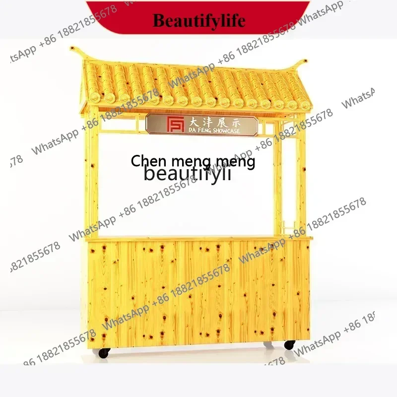 

Promotional Desk Shopping Mall Display Stand Mobile Booth Car Wrought Iron Sales Truck Stall Float A5
