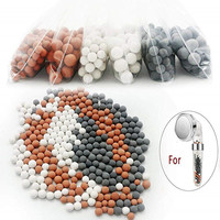 Shower Head Water Purification Bathroom Accessory Replacement Round Mineral Balls Filter Anion Beads Negative Ions Energy Ball