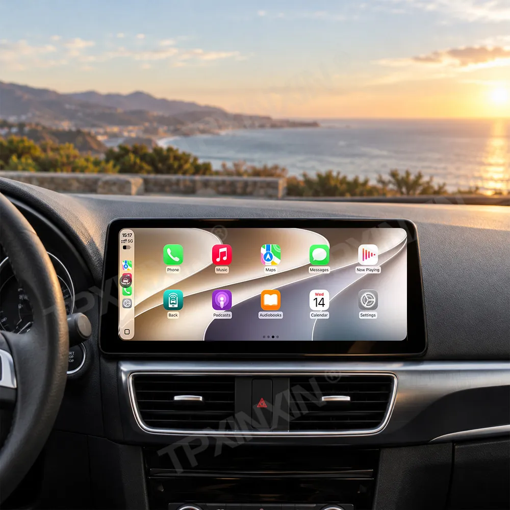 12.3“ Car Radio Screen For Mazda 6 Atenza 2014-2016 Qualcomm Chip 7865 or 7870 optional Android15 CarPlay Android Atuo Head Unit