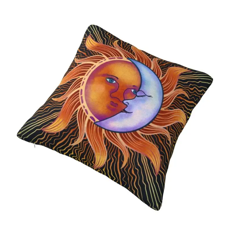 Custom Nordic Style Sun And Moon Cushion Covers 45x45cm Polyester Throw Pillow Case for Sofa Car Square Pillowcase