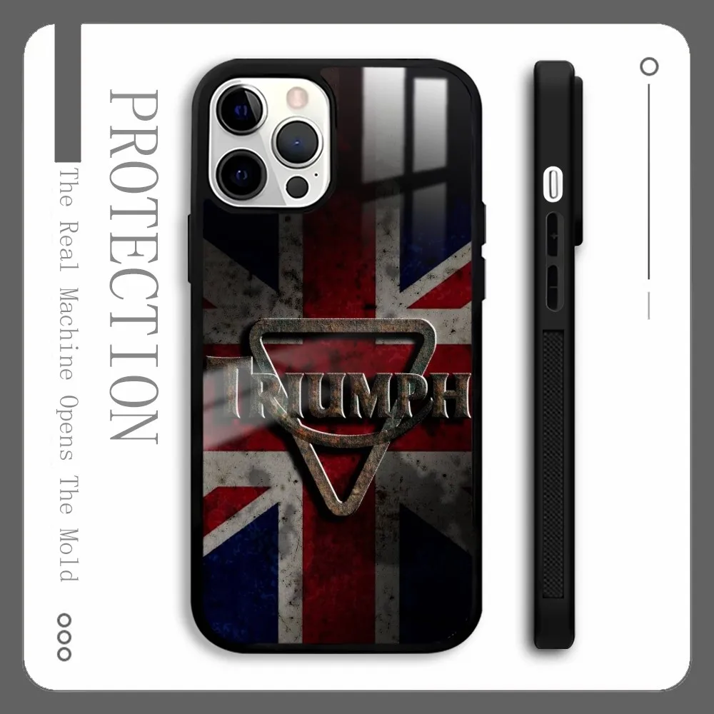 British Retro T-TRiuMphs-S Moto Phone Case For IPhone 16 15 14 13 12 11 Pro Xs Max Mini Plus Celulares Hard Funda