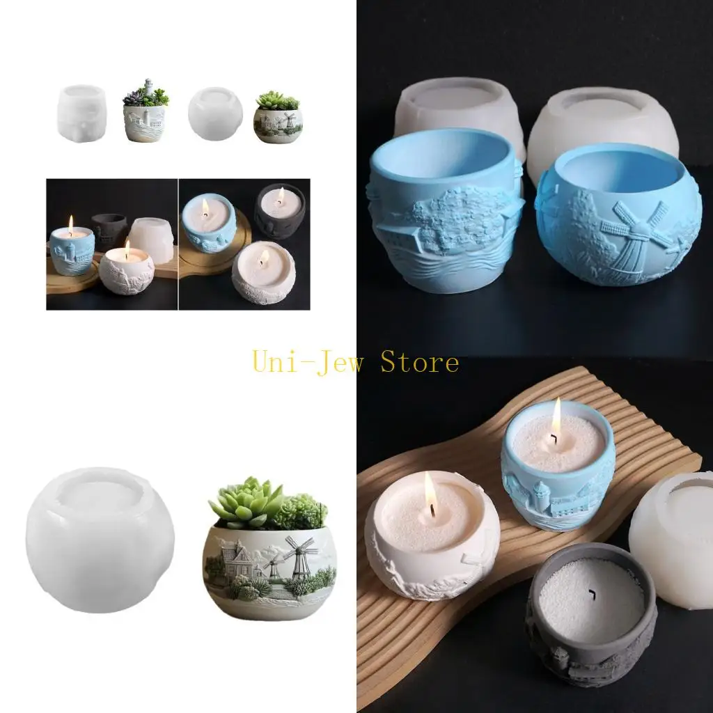 

40GB Elegant Florals Shaped Sturdy Silicone Flower Pots Mould Tool Jewelry Accessory for Home Use Resin Art Enthusiasts