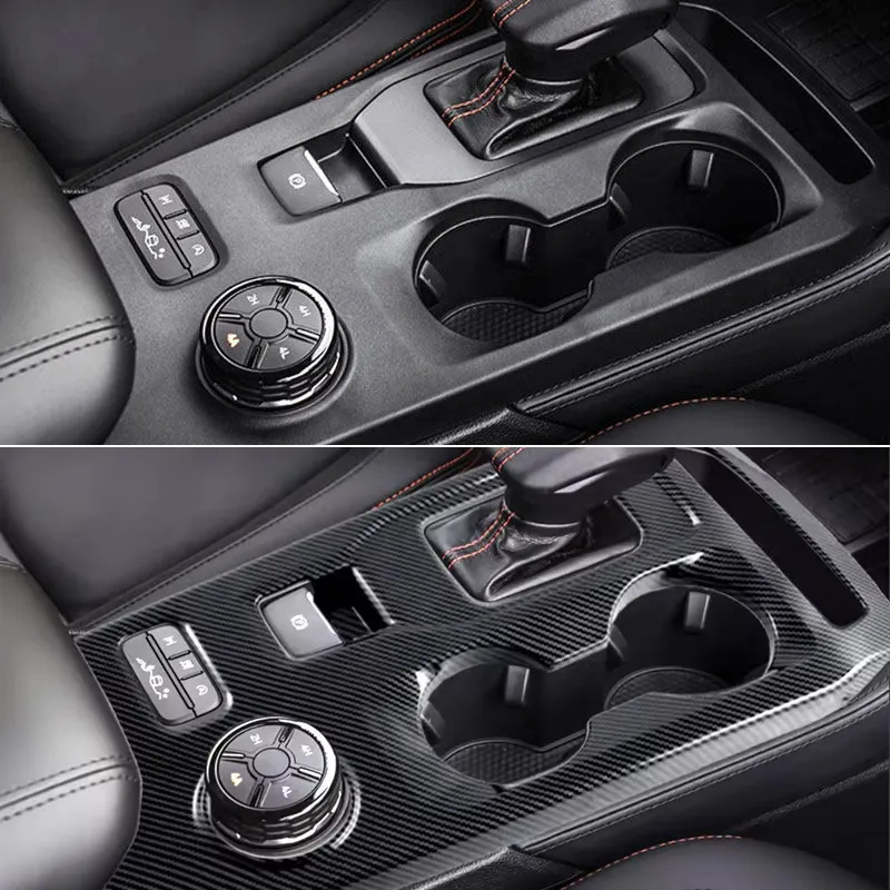 

Gearshift Panel Cover For Ford Ranger T9 2023 ABS Carbon Fiber Center Console Gear Shift Control Frame Trim Interior Accessories