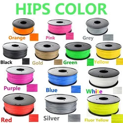 High Quality 3d HIPS Filament 1.75mm 1kg 3d Printer Filament 1 KG HIPS 3d Plastic Filament Low Cost Less Odor