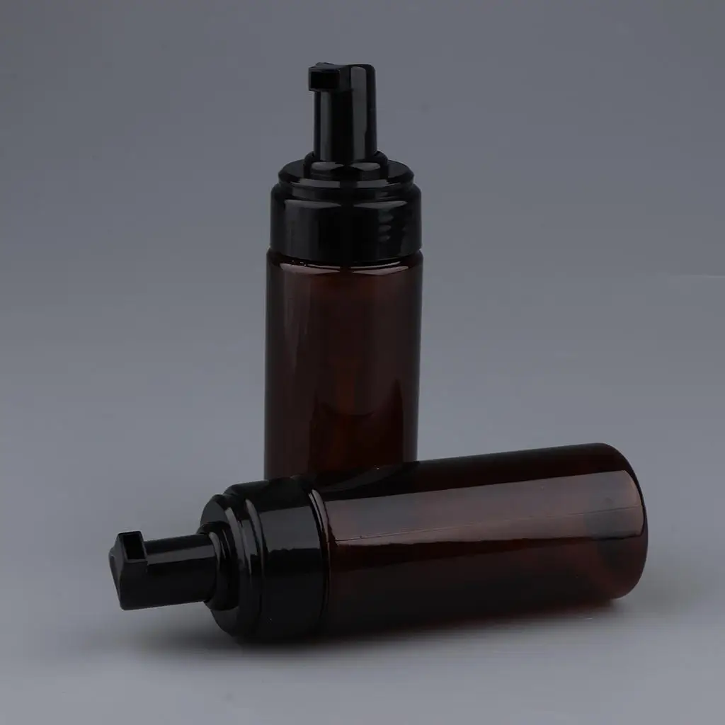 2Pcs Cosmetic Bottle Foaming Soap Pump Spray Bottles Refillable Containers with Wide Mouth