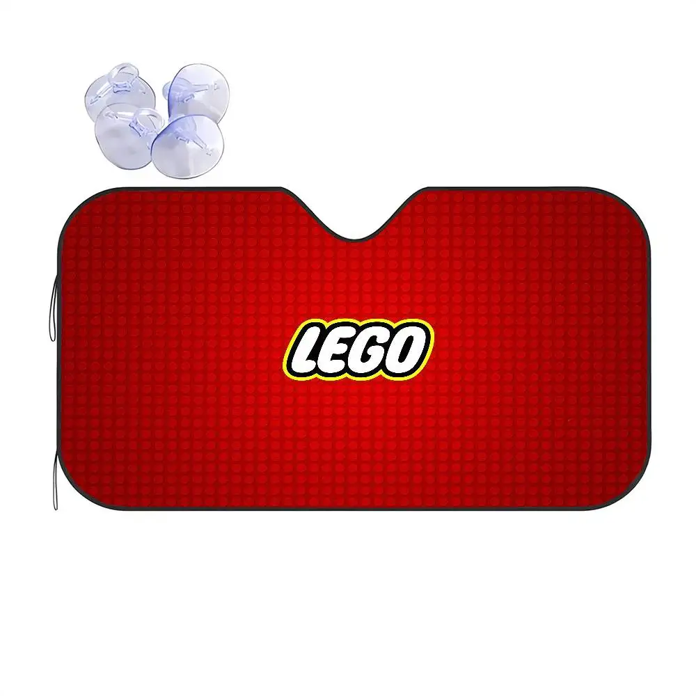 Couverture de fenêtre de décoration de voiture Lego, dessin animé, pour voitures, camions et SUV, pare-brise, pare-soleil, cadeau pour elle ou lui