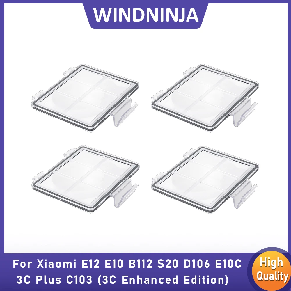 Multi-layer Filtration Filters For Xiaomi S20 D106 E10 E12 E10C B112 C103 3C Plus 3C Enhanced Edition Robot Vacuum Spare Parts