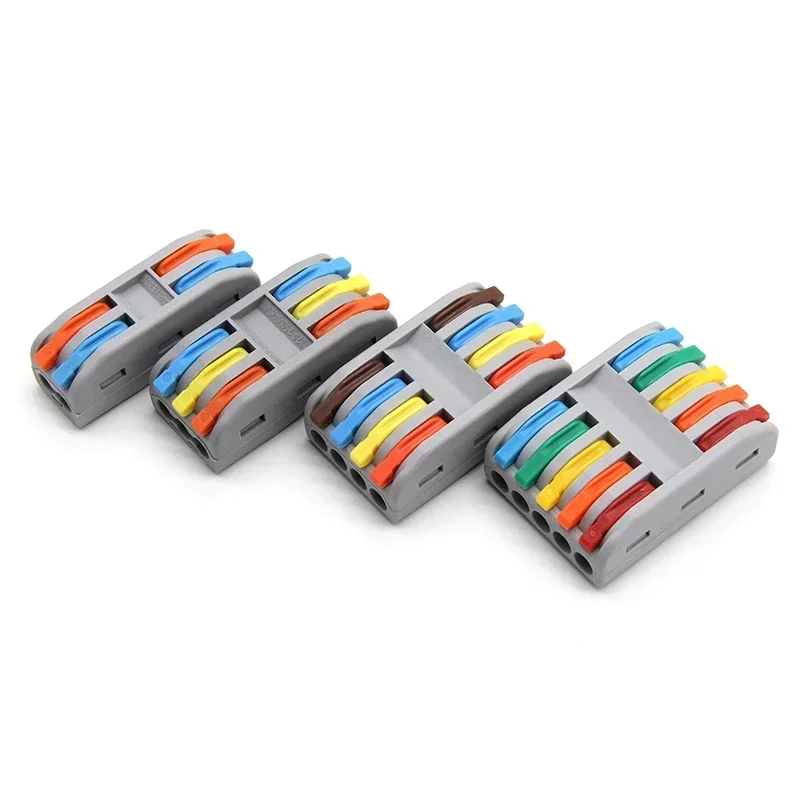 5/10/50/100pcs Push-in Electrical Wire Connector Terminal Block Universal Fast Wiring Cable Connectors For Cable Connection