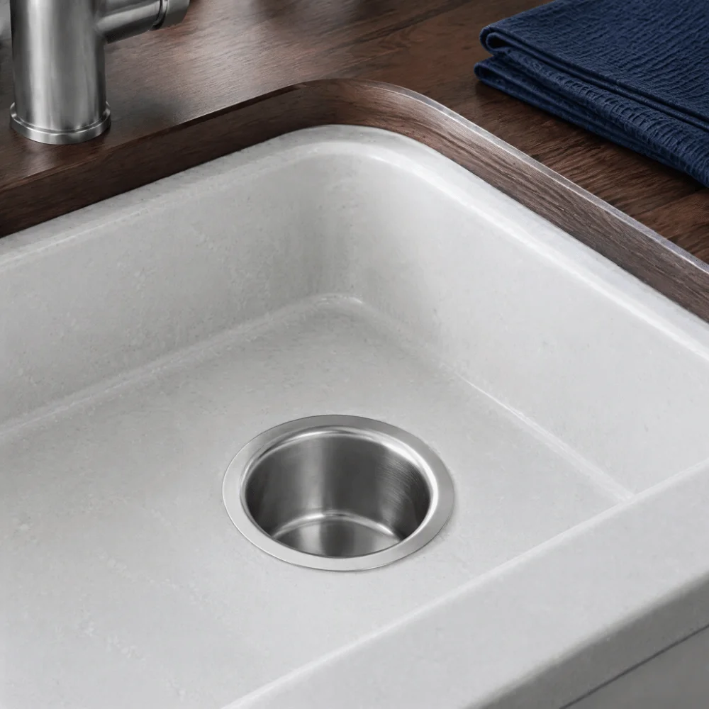 Stainless Steel Extended Sink Flange Silver Deep Garbage Disposal Flange Kitchen Sink Flange Garbage Disposal Connection