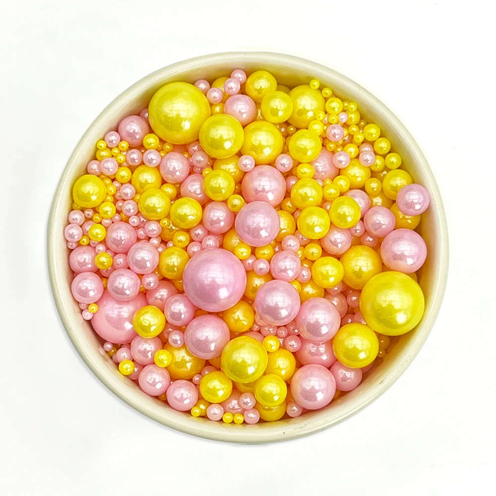85 g Mix-Farben, weiße Perlenstreusel, Kuchenaufsatz für Geburtstagsfeier, Dessert, Backdekoration, Kuchendekorationen nur zur Dekoration – Detail 14