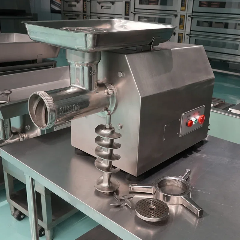Picador de carne elétrico comercial de aço inoxidável