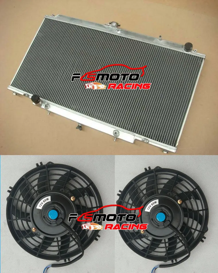 3Row Aluminum Radiator + Fan For Nissan Patrol Y61 GU 2.8 / 3.0 TD 1997 1998 1999 2000 2001 97 98 99 00 Auto/Manual