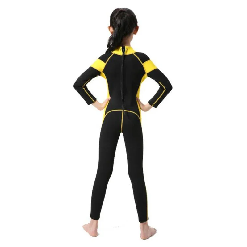 Neoprene Wetsuits Long Sleeves Kids Diving Suits 2.5MM Boys Girls Surfing Rash Guards Snorkel