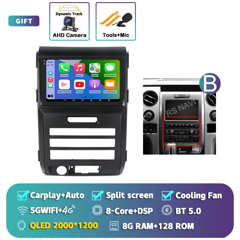 Android 15 Carplay Auto Radio Multimedia Speler Voor Ford F150 P415 Raptor 2008-2014 E53 X5 M5 autoradio Stereo Head Unit
