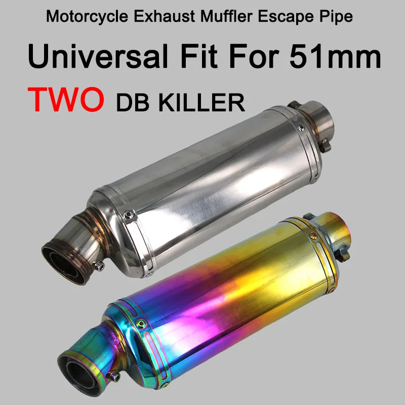 

Universal Motorcycle Yoshimura Exhaust Muffler Escape Pipe 100cc-1000cc For Honda ATV GP Scooter fz6 pcx125 Nmax