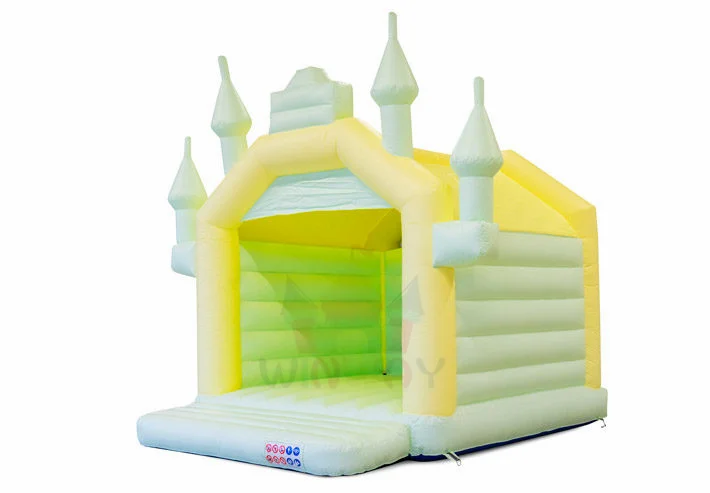STLFNEW White Bounce House Commercial 13x13 14x14 15x15 16x16 مجموعة منزل ترتد للأطفال الصغار #3