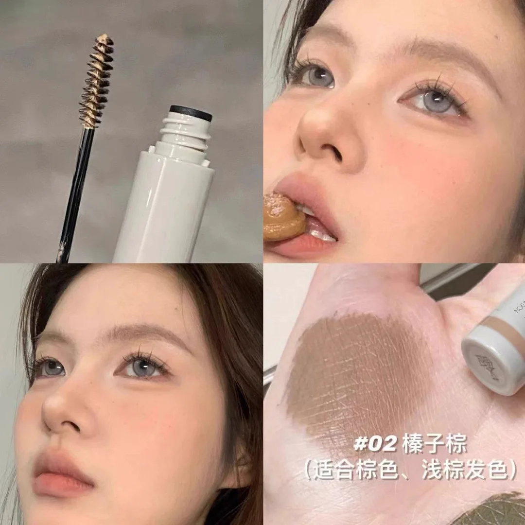 Light Color Eyebrow Mascara No Smudge Natural Fluffy Brow Look Long Lasting for Student Affordable Daily Makeup