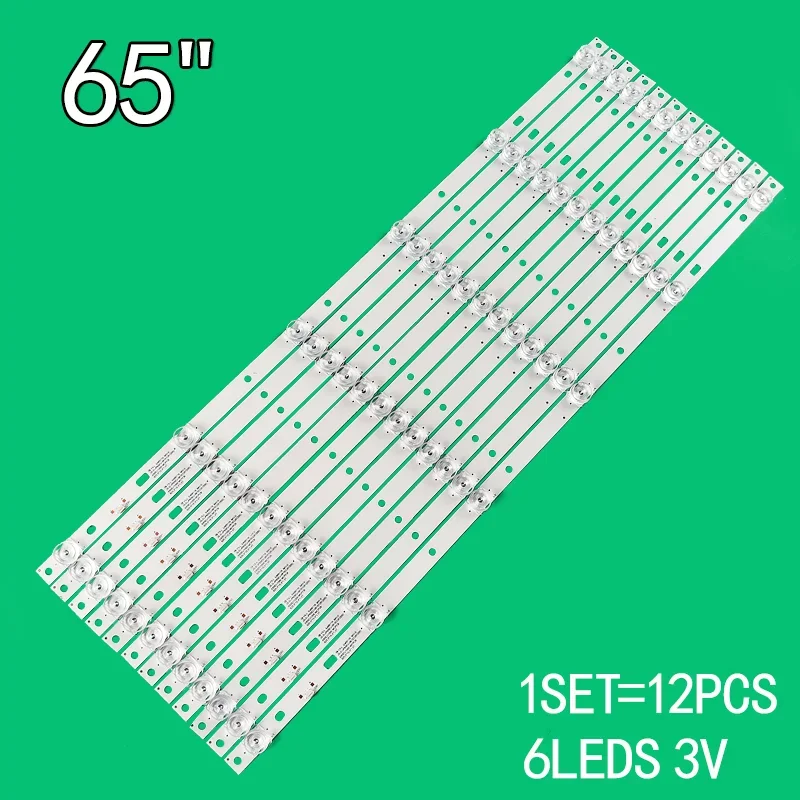 

For 12PCS LED Backlight Strip JS-D-JP65EU-061EC JS-D-JP65EU-062EC E65EU1000 DS65M75-DS01-V01 202006-DS65M7500-01 DSBJ-WG 65QHQJP