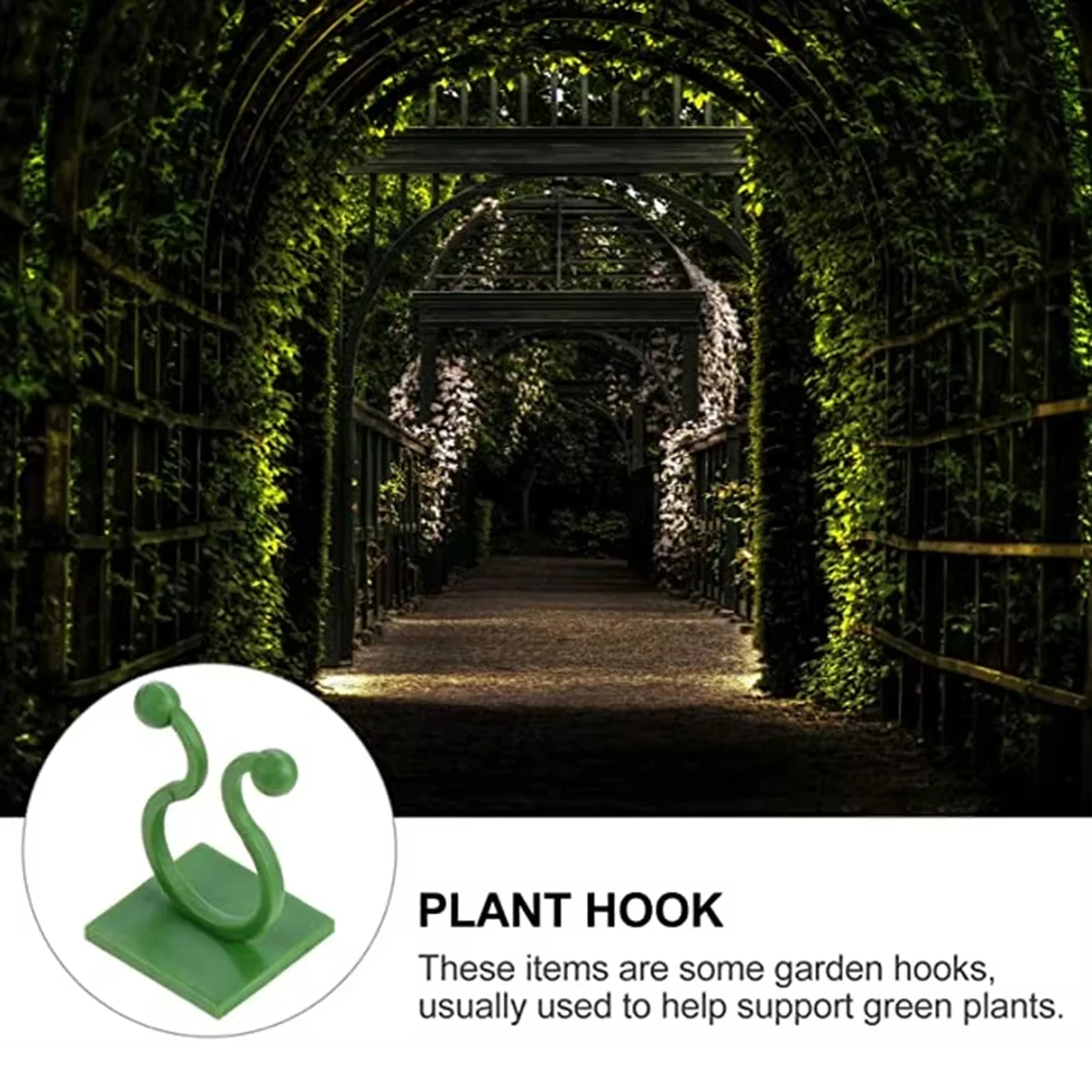 

Plant Support Clips For Vine Plants Durable PP Plastic Adjustable Design Easy Installation Gardening Tool