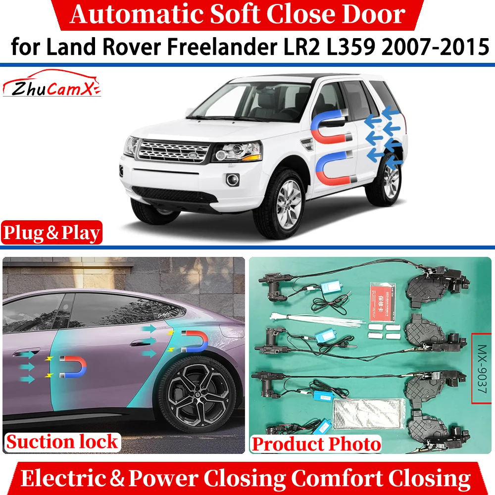 

ZhuCamX for Land Rover Freelander LR2 L359 2007-2015 Car Automatic Soft Close Door Electric Power Comfort Closing Suction lock