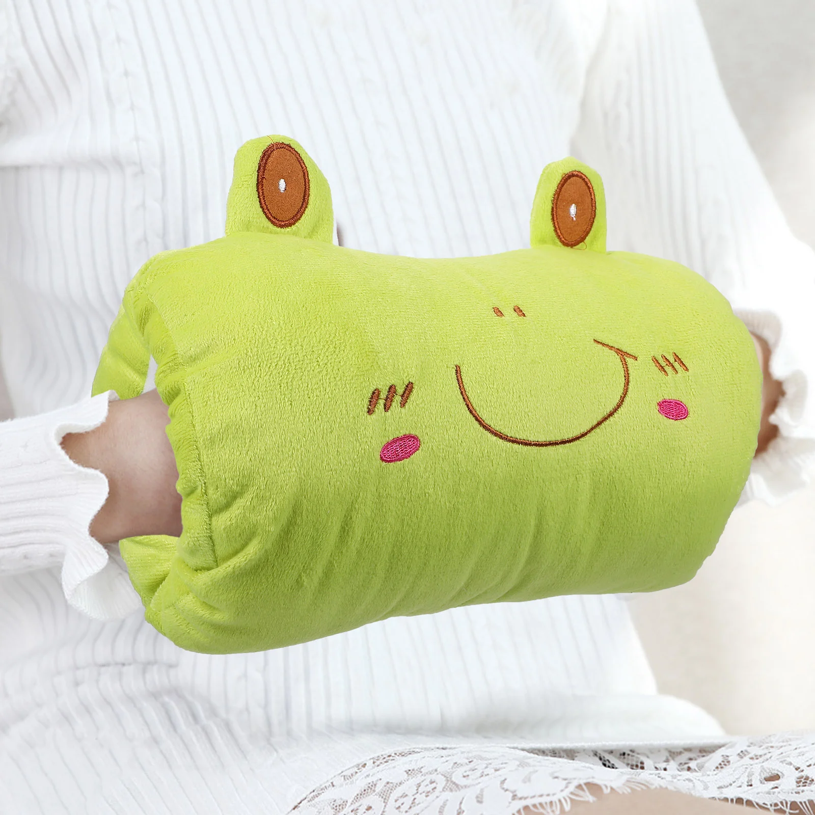 Hand Warm Pillow Stuffed Cushion Multi-Purpose Plush Toy Bed Pillows