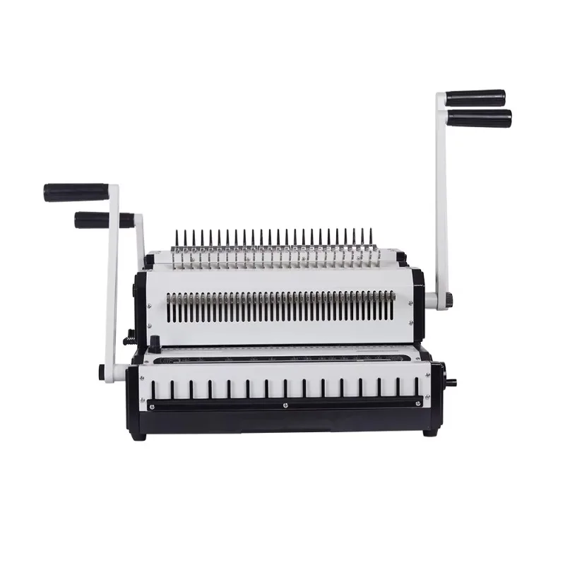 CW2500A 25 Sheets Easy Bind Multi-functional 2 in 1 Spiral Coil and Double Wire Binding Machine for Office