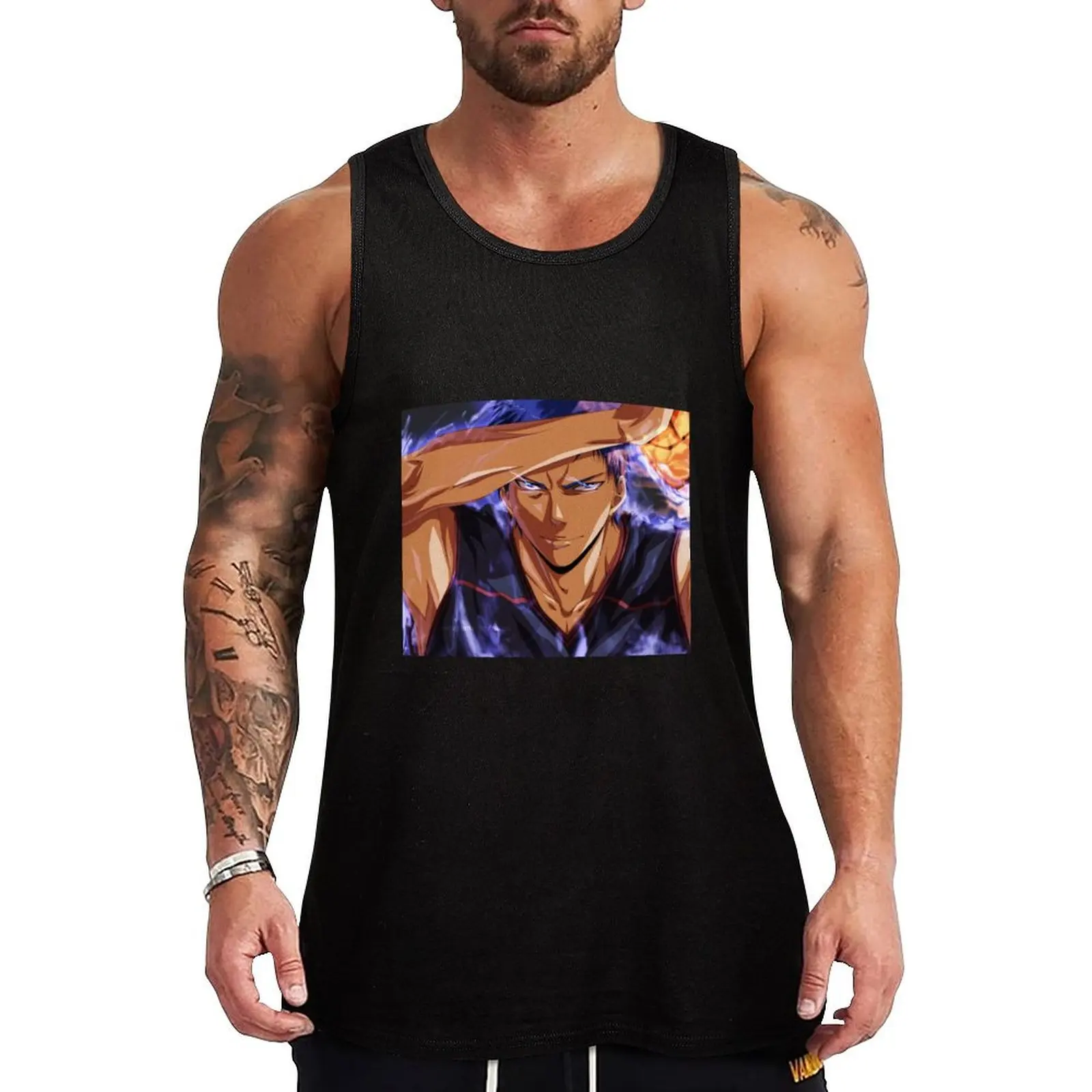 Aomine Daiki Tank Top жилеты без рукавов Мужской жилет мужская одежда