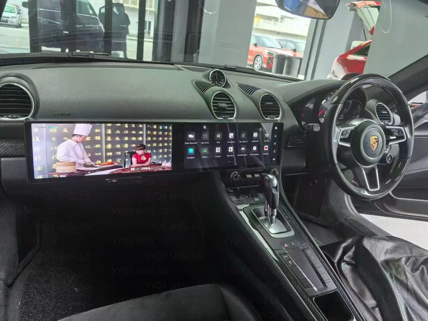 

RHD 12,3-дюймовый двойной экран для Porsche 911 2010-2020, обновленный 2025 автомобильный радиоприемник, интерактивный медиа-видеоплеер, Android Carplay