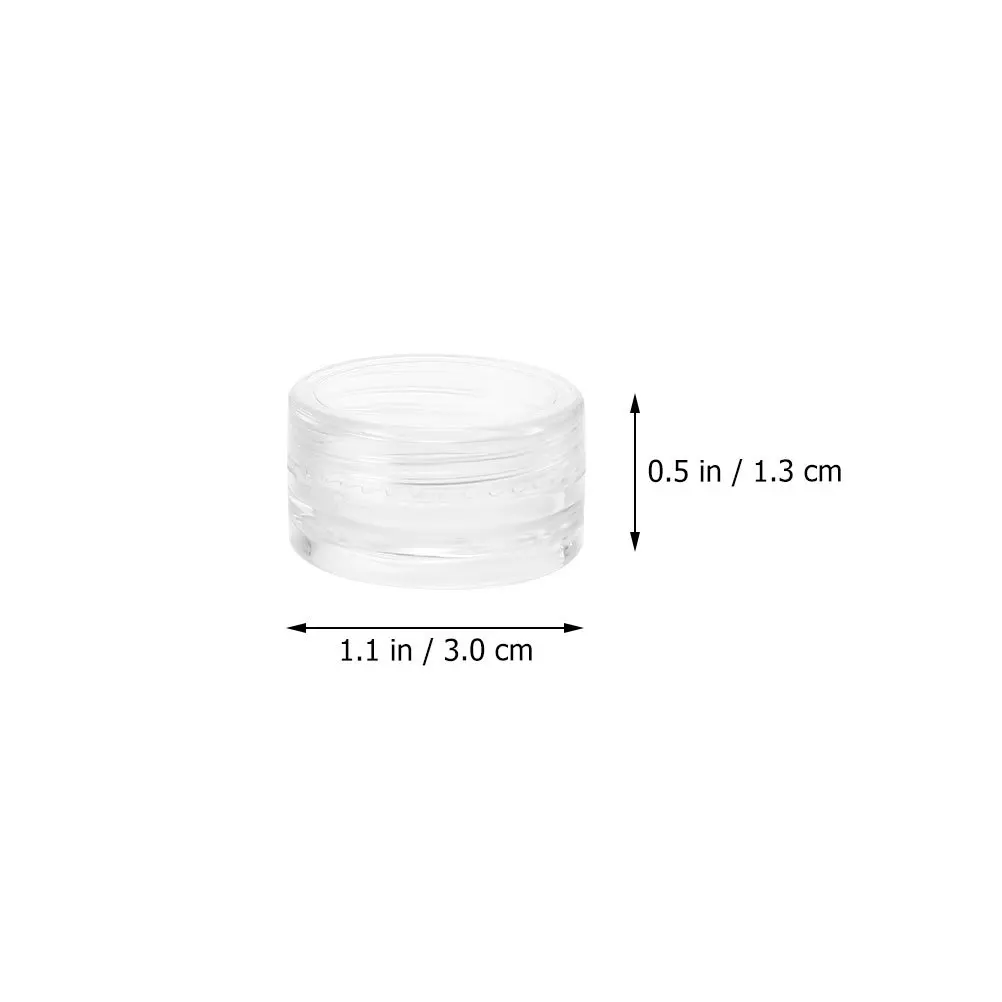 55Pcs Empty Refillable Face Cream Containers Plastic Storage Jars Leak Proof Travel Use Empty Cream Jars