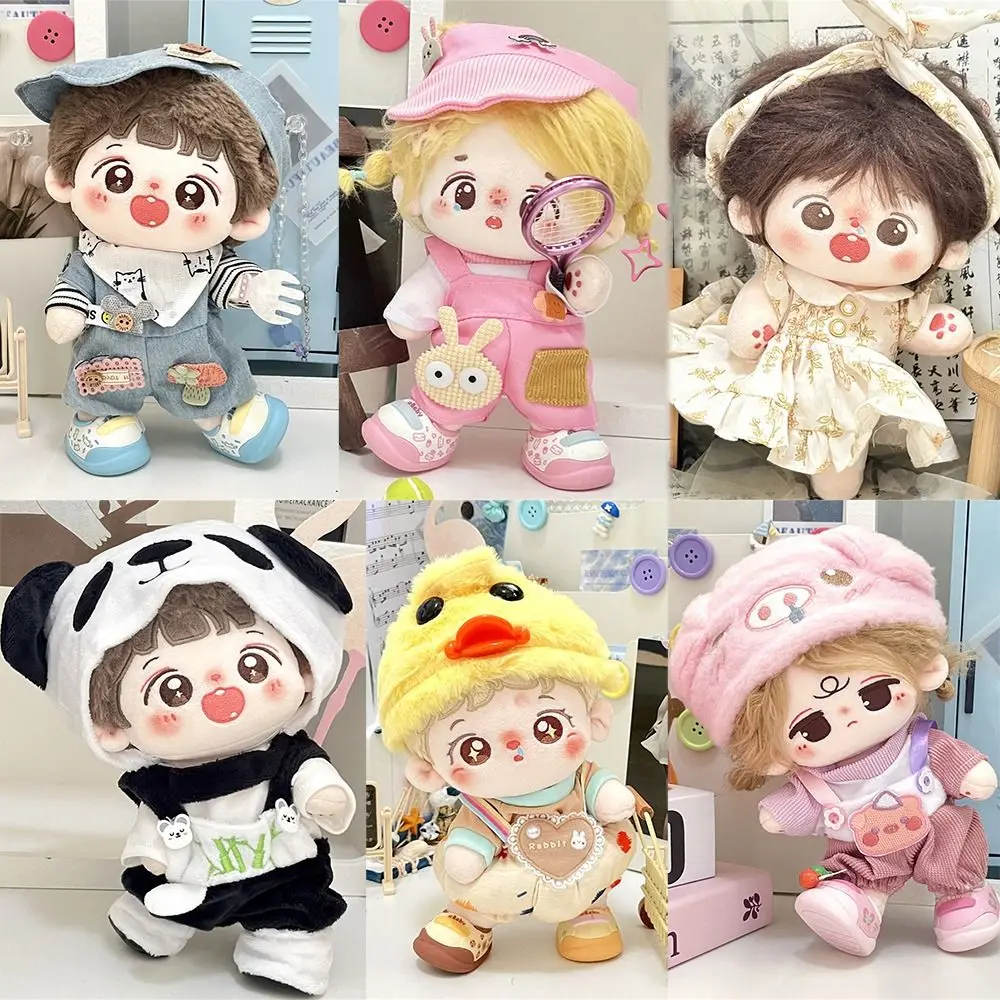 Trendy DIY 20cm Cotton Doll Clothes Cartoon Cute Toy Accessories Toy Gift Colorful Doll Accessories BJD Doll