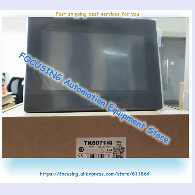 

TK6071IQ New Touch Screen HMI 7 Inch TFT LCD 800*480 128MB Flash 32Bit Full Replace TK6070IQ