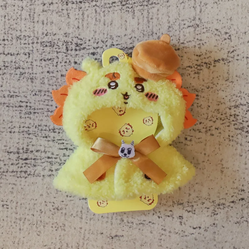 Creative Sanrio Cute Melody Kuromi Cinnamoroll 12cm Doll Clothes Cape Headgear Kawaii Pendant Cartoon Ornament Accessories Gift