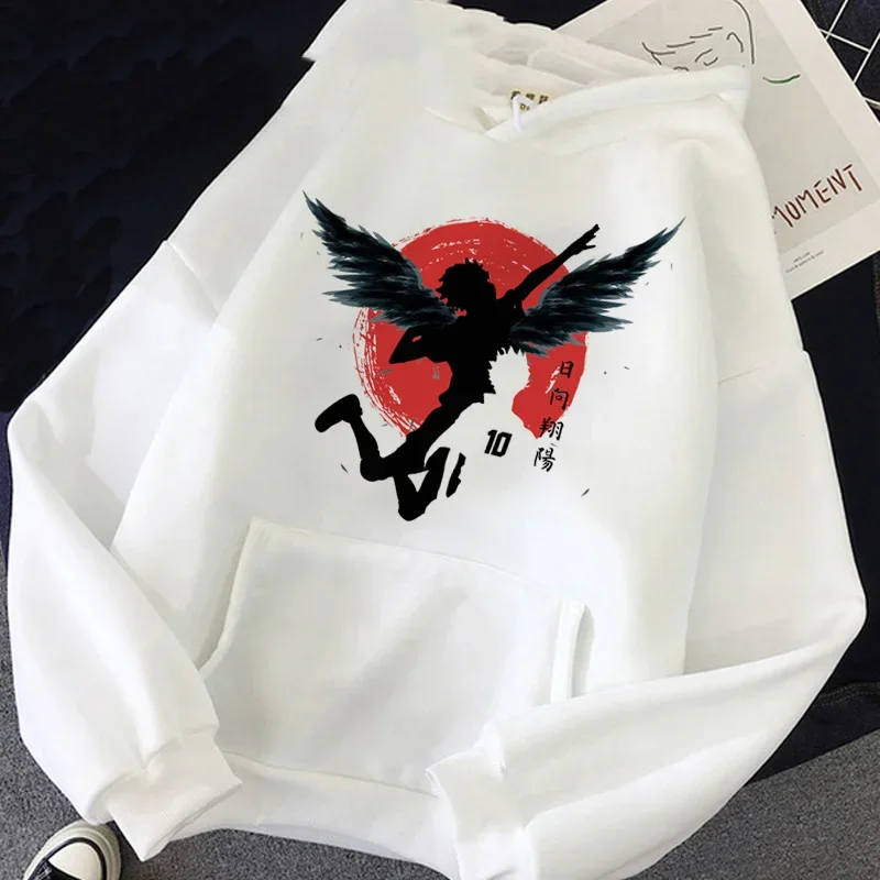 2024 New Japanese Anime Hoodies women\'s Kawaii Cartoon Nekoma Graphic Streetwear Kuroo Volleyball Sweatshirts for Women