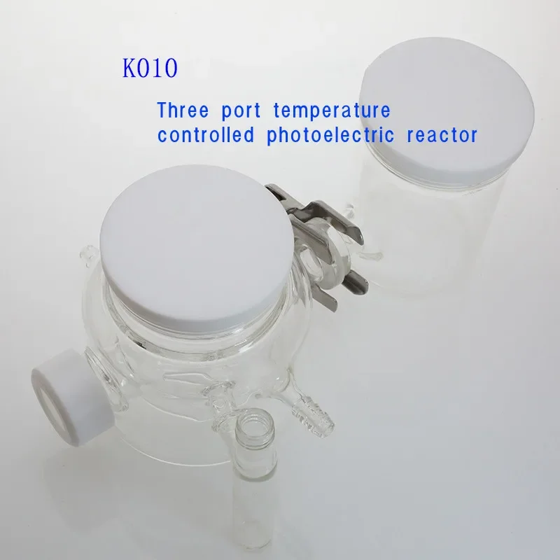 K010 Three Port Temperature Controlled Photo Electrochemical Reactor Replaceable Ion-exchange Membrane Quartz Window