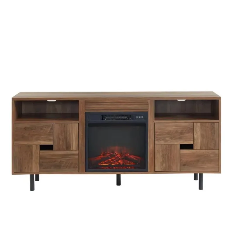 الجملة الحديثة تصميم خزانة أثاث غرفة المعيشة الجدول حامل تلفزيون مع الموقد #3