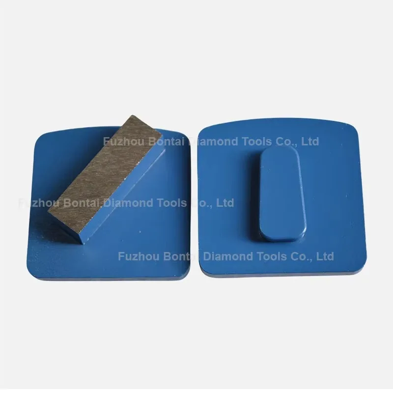 Aggressive Single Rectangle Segments Diamond Grinding Shoes Custom Concrete Diamonds