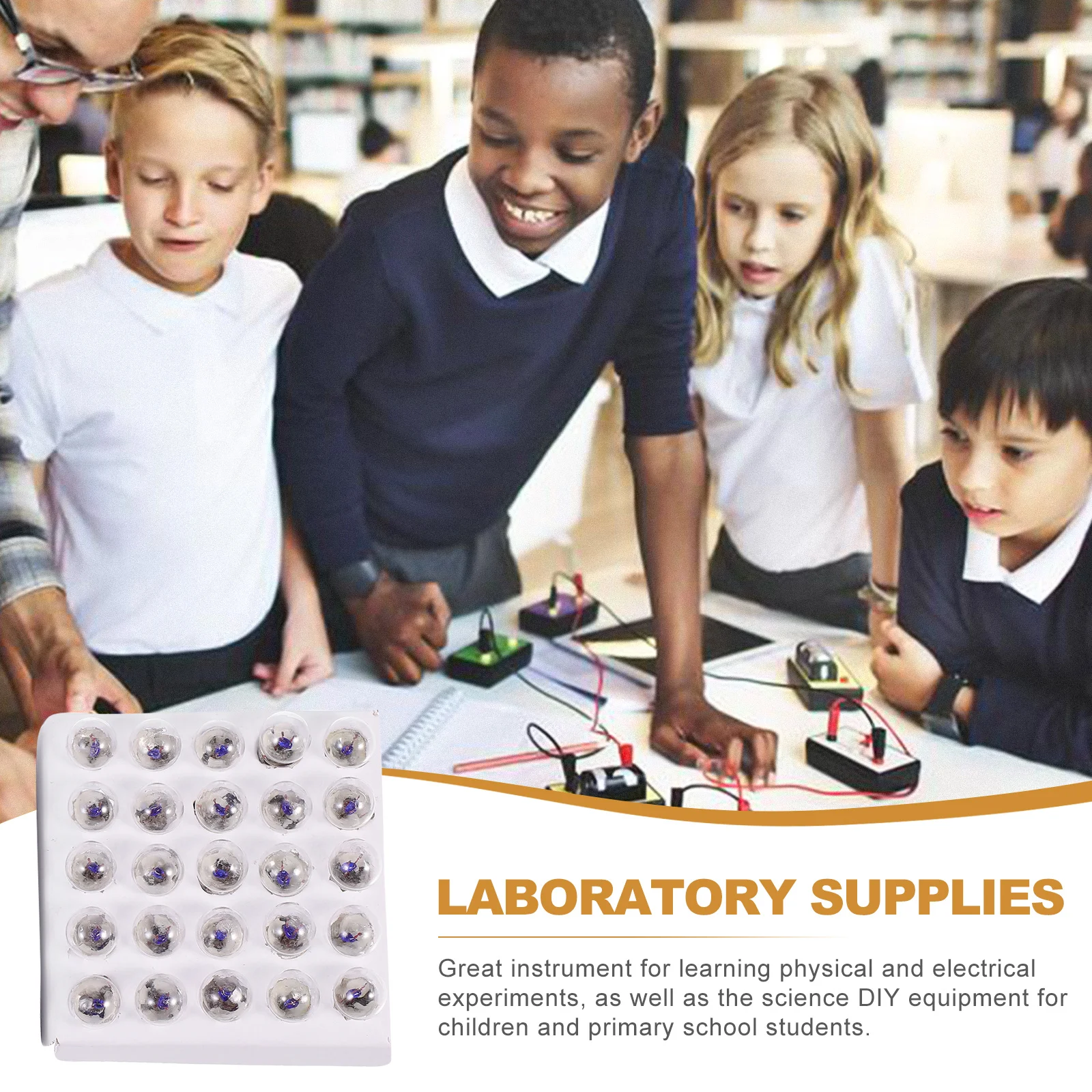 

School Teaching Instruments Miniature Screw Base Lamps Electrical Experimental Tools Light Bulbs Supplies