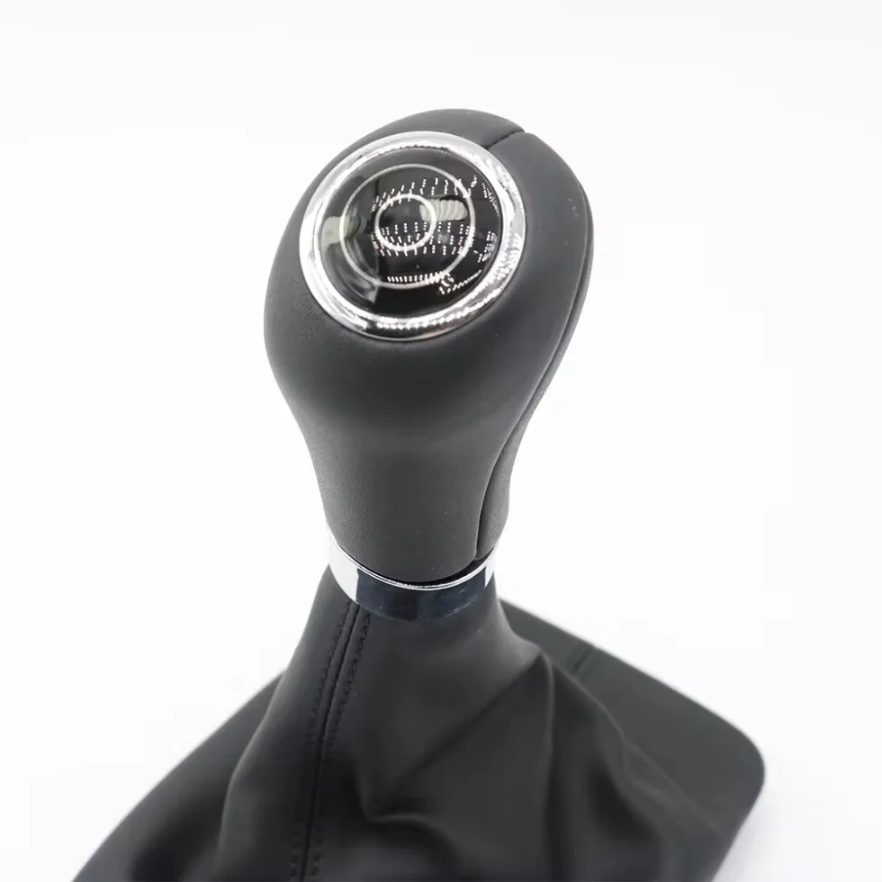 Automatic Car Gear Shifter Lever Knob Leather Boot Cover For Mercedes Benz C E GLK Class W204 W207 W212 X204 C204 2007-2011