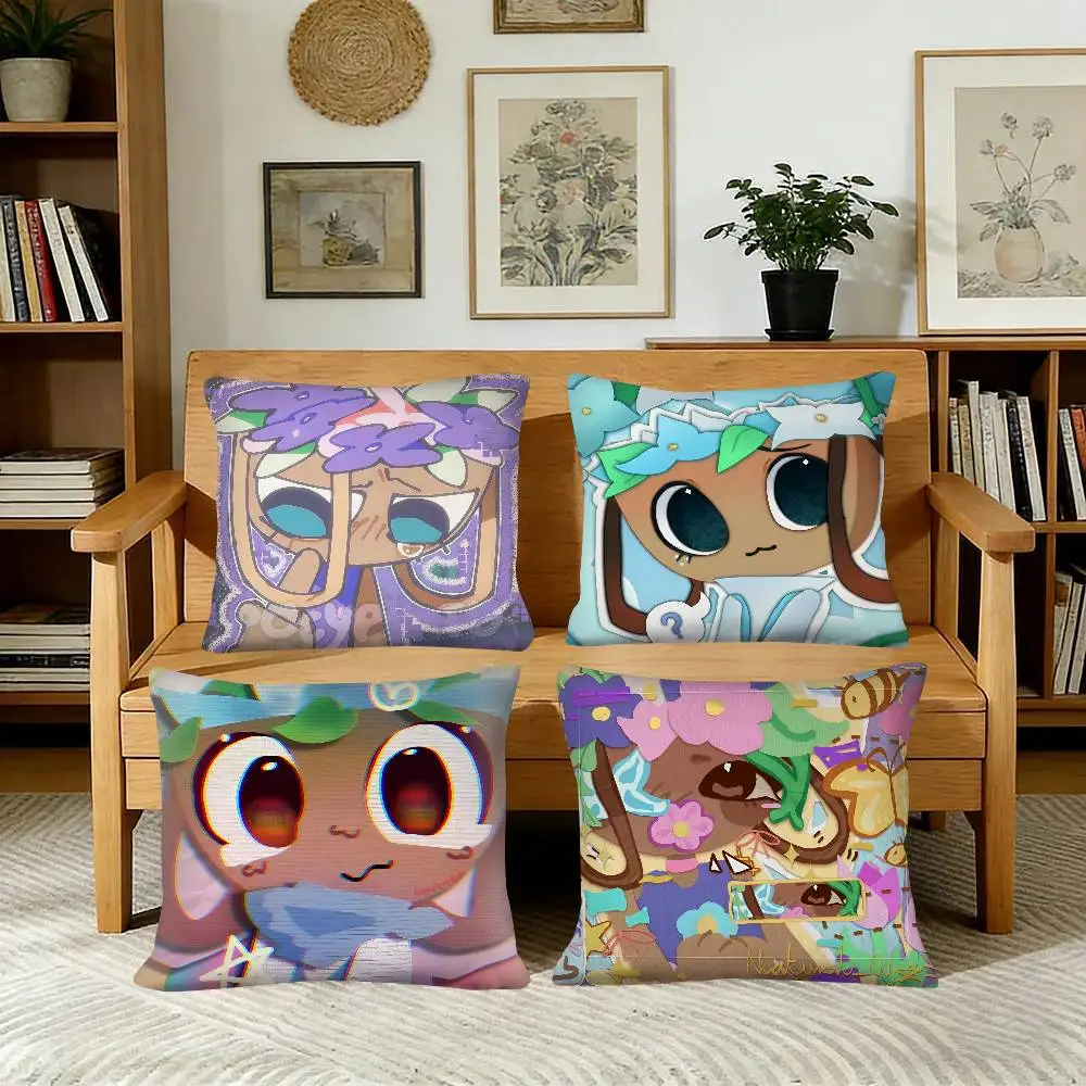 D-Dandys W-World Bassie Pillow Case Fashion Square Pillowcase Bedroom Sofa Room Ins Decoration Leisure