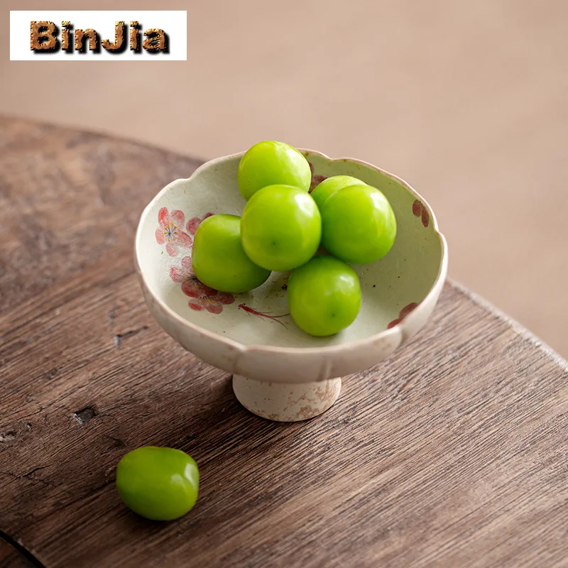 

Карамель, ручная роспись, фруктовая тарелка на высоких ножках, ретро-кондитерская тарелка, конфетный бар, освежение, фруктовая тарелка, сервировочный поднос, украшение для кафе