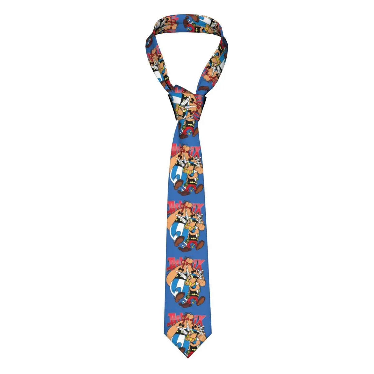 Asterix And Obelix Necktie Unisex Silk Polyester 8 cm Wide Neck Ties for Mens Suits Accessories Gravatas Wedding Party