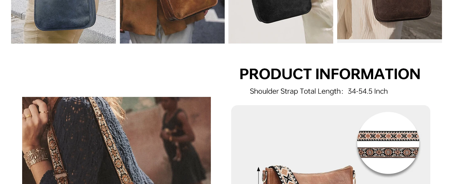 Gemiu Adjustable-Strap Shoulder Bag — product information 3
