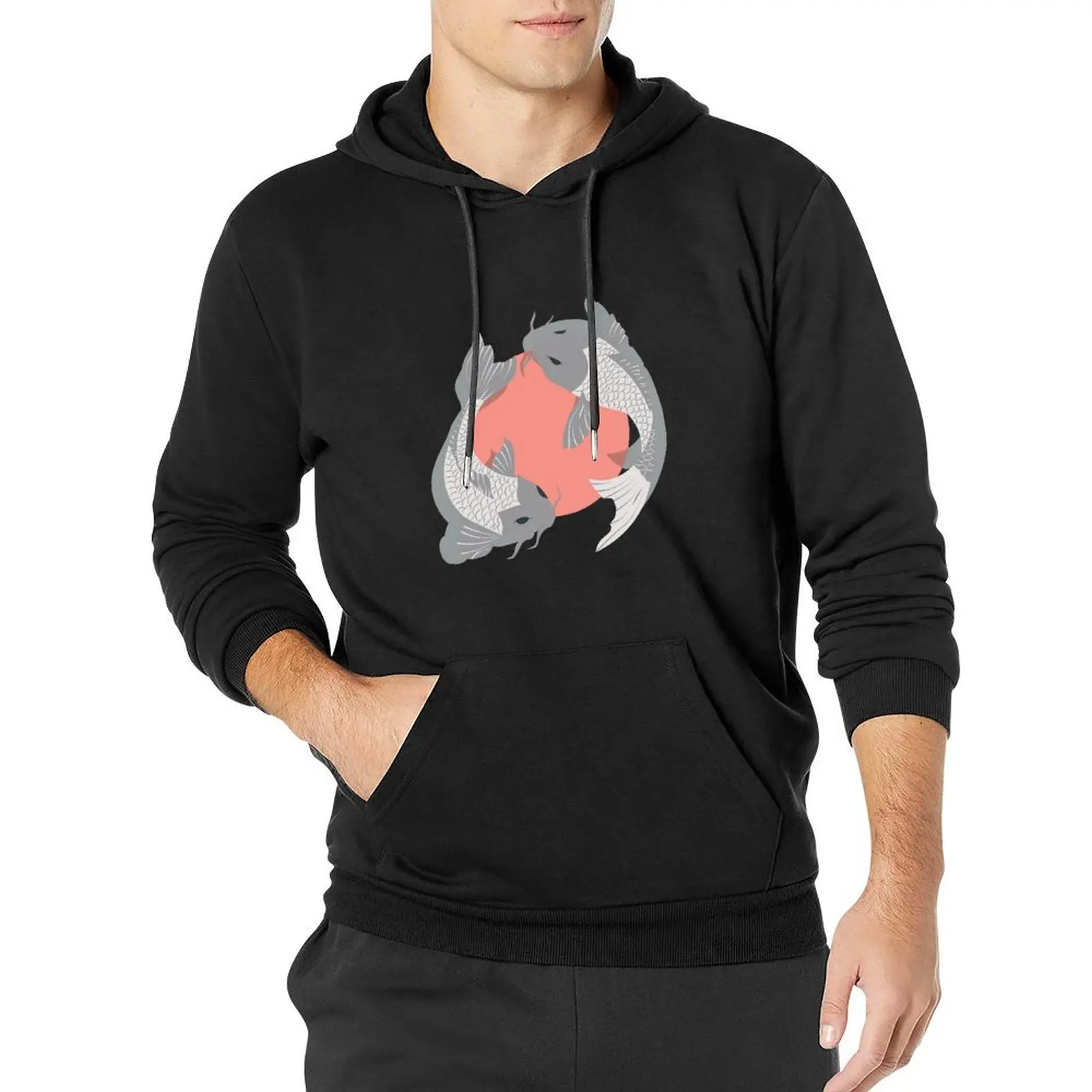 

Koi Fish 002 Pullover Hoodie graphic t shirts men male clothes autumn clothes tracksuits