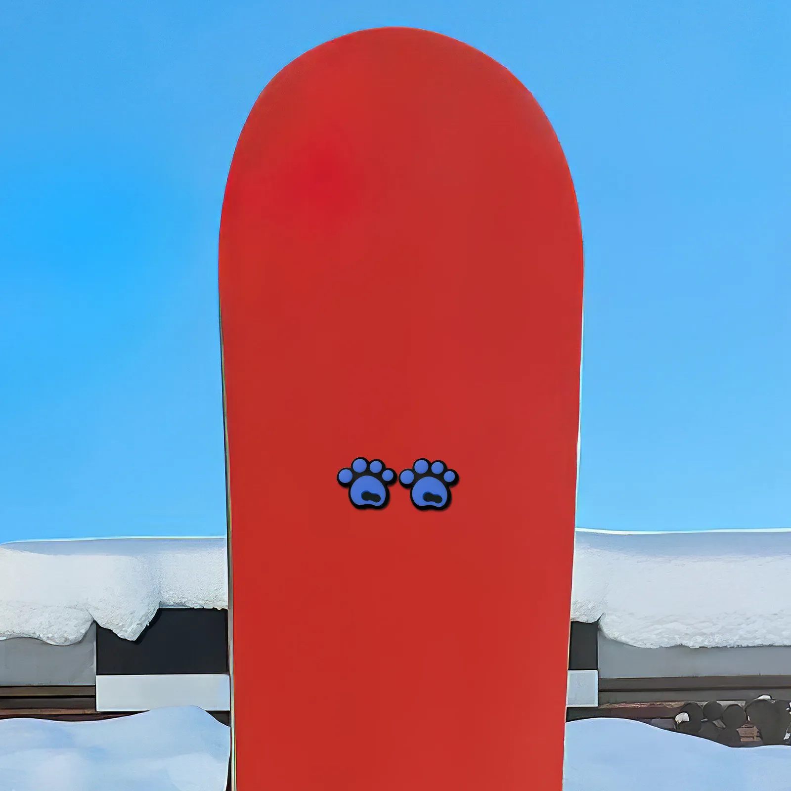 4Pcs Ski Anti-Slip Pads Snowboard Stickers Outdoor Sports Grip Enhancer Protection Foot Mats Cute Decals
