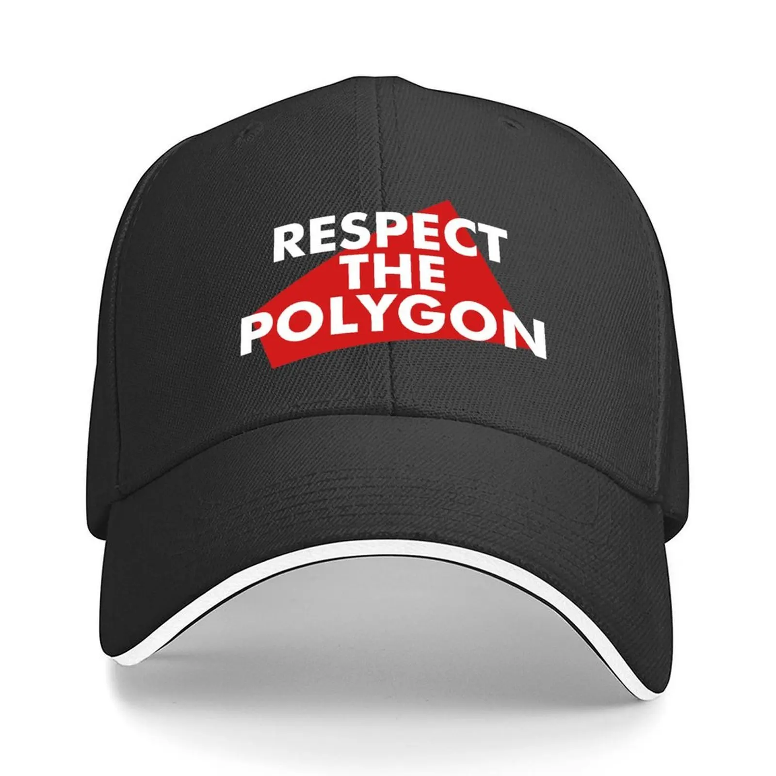 

Respect The Polygon Baseball Cap Mountaineering hats for men Luxury Brand Beach Outing Mens Caps Women's