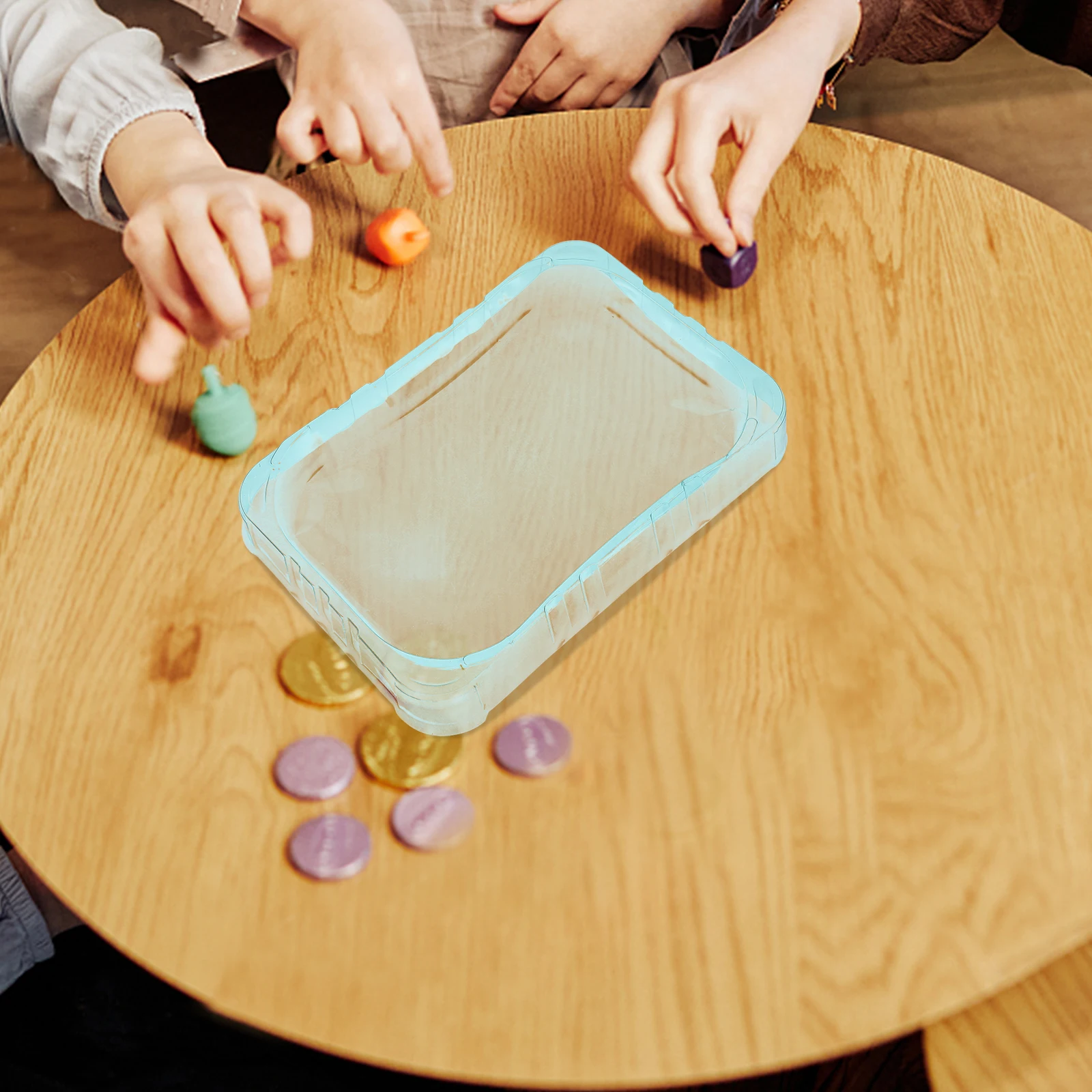 

1pcs Gyro Training Ground Plastic Reusable Disk Lightweight Rectangular Portable Play Board For Kids Interactive