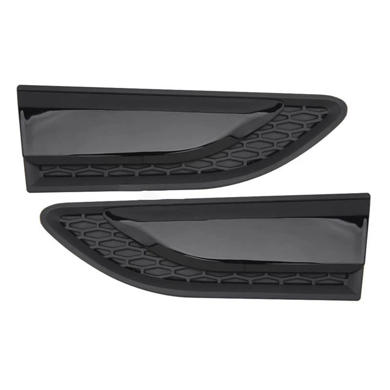 Car Glossy Black Front Side Fender Grille Vent For Land Rover Discovery Sport L550 2015-2021