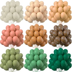 5/10/12/18inch Retro White Sand Balloon Pink Coffee Sage Green Ballon Birthday Party Decoration Baby Shower Globos Wedding Decor