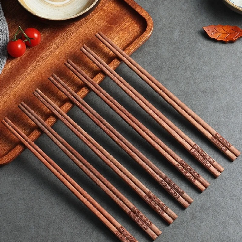 Chinese High-end Rosewood Chopsticks Set, Practical Japanese Kitchen Accessories, Solid Wood, Korean Chopsticks, Cute Chopsticks