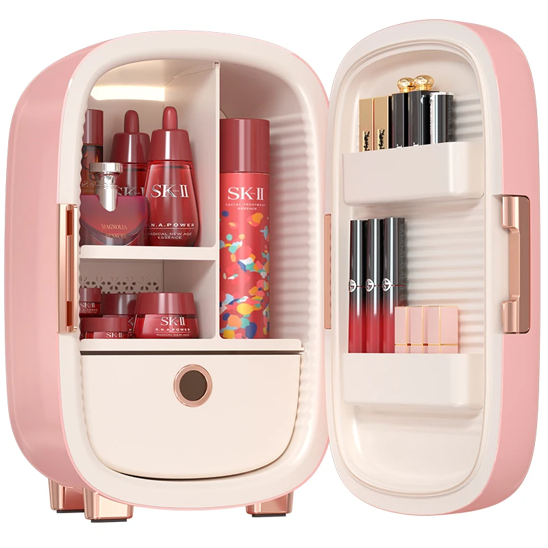 Portable Home 12L Home Cosmetic Skin Care Lipstick Storage Beauty Refrigerator Mini Fridge